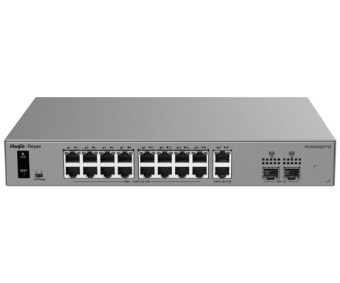 SWITCH POE RG-ES220GS-P-V2 16-PORTOWY + 2X UPLINK + 2X SFP REYEE