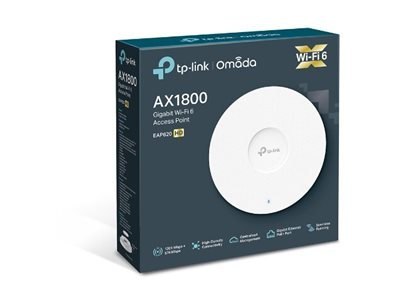 TP-Link EAP620 HD - Punkt dostępu bezprzewodowego - Wi-Fi 6 - 2.4 GHz, 5 GHz - do montażu na ścianie/suficie