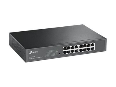 TP-Link JetStream TL-SG1016DE - Przełącznik - Tak - 16 x 10/100/1000 - montowany w szafie rack