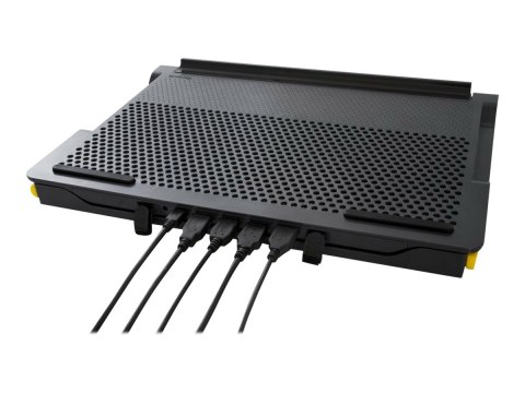 Targus Chill Mat - Podstawka pod notebook - z koncentrator z 4 złączami USB 2.0 - czarny, szary