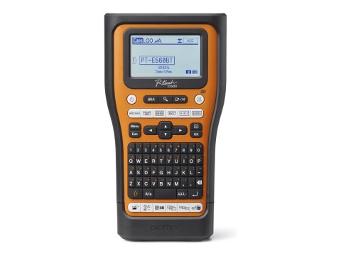 Brother P-Touch PT-E560BTVP - Drukarka do etykiet - czarno-biały - termotransferowa - Roll (2,4 cm) - 180 dpi - do 30 mm/sek - U
