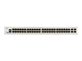 Cisco Catalyst 1300-48FP-4X - Przełącznik - L3 - Tak - 48 x 10/100/1000 (PoE+) + 4 x 10 Gigabit SFP+ - montowany w szafie rack -