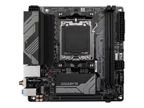 Gigabyte A620I AX - 1.0 - płyta główna - mini ITX - Socket AM5 - AMD A620 Chipset - USB 3.2 Gen 1, USB-C 3.2 Gen 1, USB 3.2 Gen 