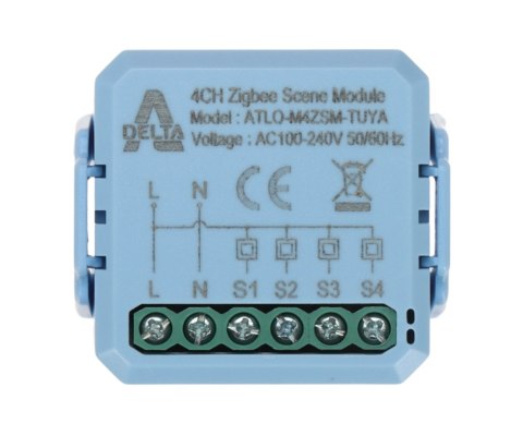 INTELIGENTNY MODUŁ SCEN ATLO-M4ZSM-TUYA ZigBee, Tuya Smart