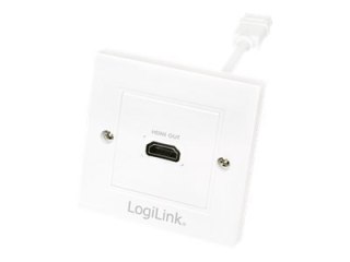 LogiLink - Gniazdko montowane w płaszczyźnie - HDMI - biały