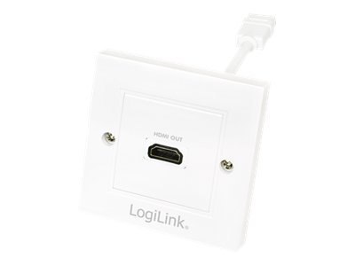 LogiLink - Gniazdko montowane w płaszczyźnie - HDMI - biały