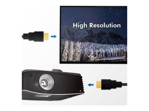 LogiLink - Kabel HDMI z Ethernet - HDMI męski do HDMI męski - 3 m - czarny - obsługa 4K, obsługa 8K, obsługa 10K