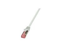 LogiLink PrimeLine - Kabel krosowy - RJ-45 (M) do RJ-45 (M) - 1.5 m - SFTP, PiMF - CAT 6 - bezhalogenowe, bez wystających elemen