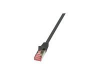 LogiLink PrimeLine - Kabel krosowy - RJ-45 (M) do RJ-45 (M) - 2 m - SFTP, PiMF - CAT 6 - bezhalogenowe, bez wystających elementó