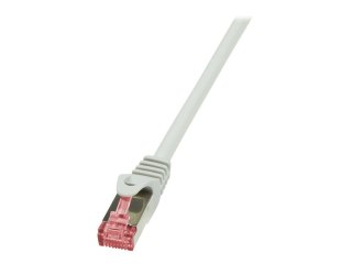 LogiLink PrimeLine - Kabel krosowy - RJ-45 (M) do RJ-45 (M) - 30 m - SFTP, PiMF - CAT 6 - bezhalogenowe, odlewany, bez wystający