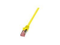 LogiLink PrimeLine - Kabel krosowy - RJ-45 (M) do RJ-45 (M) - 50 cm - SFTP, PiMF - CAT 6 - bezhalogenowe, odlewany, bez wystając