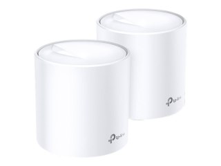 TP-Link Deco X20 V2 - System Wi-Fi - (2 routery) - do 370 metrów kwadratowych - siatka 1GbE - Wi-Fi 6 - Dwuzakresowy