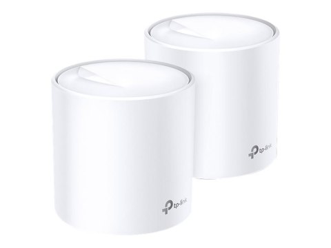 TP-Link Deco X20 V2 - System Wi-Fi - (2 routery) - do 370 metrów kwadratowych - siatka 1GbE - Wi-Fi 6 - Dwuzakresowy