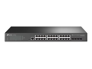 TP-Link JetStream TL-SG3428 V2.26 - Przełącznik - Tak - 24 x 10/100/1000 + 4 x Gigabit SFP - montowany w szafie rack