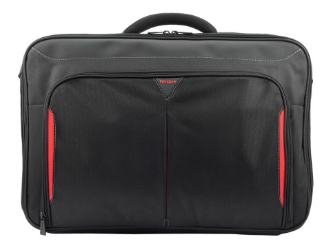 Targus Classic+ Clamshell - Teczka do notebooka - 17" - 18" - czarny, czerwony