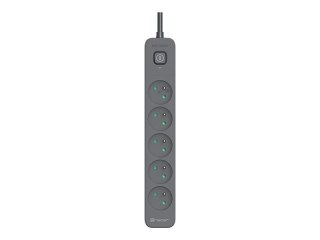 Tracer PowerLine + Zebra - Linka zasilania - surge protector, mobile ready, + 2 USB, 2.1 A - 250 V - 3500 wat - złącza wyjściowe