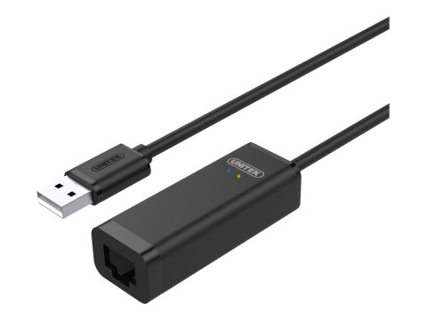 Unitek Y-1468 - Adapter sieciowy - USB 2.0 - 10/100 Ethernet x 1 - czarny
