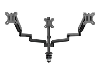 Gembird MA-DA3-01 - Zestaw do montażu (regulowane ramię monitora) - pełny zakres ruchu - dla 3 monitory - aluminium, stal, plast