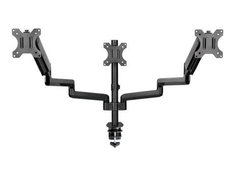 Gembird MA-DA3-01 - Zestaw do montażu (regulowane ramię monitora) - pełny zakres ruchu - dla 3 monitory - aluminium, stal, plast