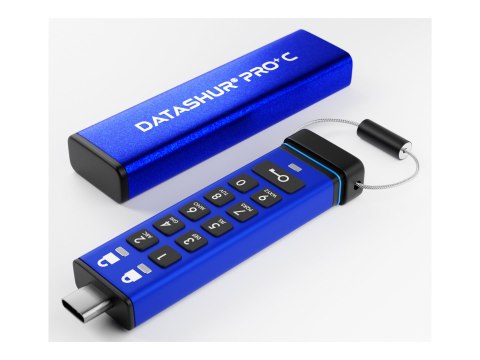 IStorage datAshur PRO+ C - Pendrive USB - zaszyfrowany - FIPS 140-3 Level 3 - 256 GB - USB 3.2 Gen 1