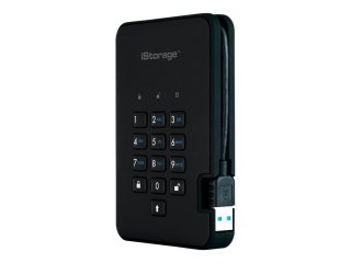 IStorage diskAshur² - Dysk twardy - zaszyfrowany - 1 TB - zewnętrzny (przenośne) - USB 3.1 Gen 1 - 5400 obr/min - bufor: 8 MB - 
