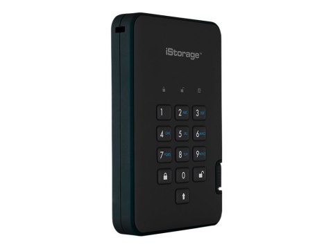 IStorage diskAshur² - Dysk twardy - zaszyfrowany - 500 GB - zewnętrzny (przenośne) - USB 3.1 Gen 1 - 5400 obr/min - bufor: 8 MB 