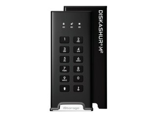 IStorage diskAshur M² - SSD - zaszyfrowany - 1 TB - zewnętrzny (przenośne) - USB 3.2 Gen 1 - 256-bit AES-XTS, FIPS 197 PUB - Zgo