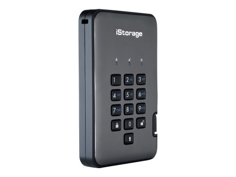 IStorage diskAshur PRO² - Dysk twardy - zaszyfrowany - 2 TB - zewnętrzny (przenośne) - USB 3.1 - 256-bit AES-XTS, 256-bit SHA, F