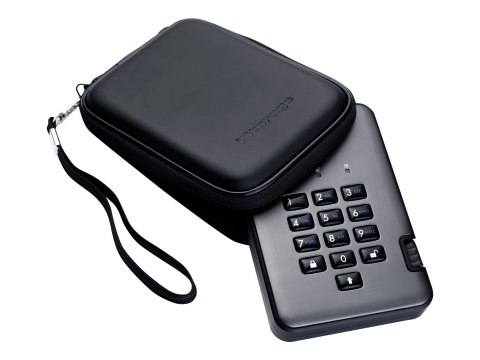 IStorage diskAshur PRO² - Dysk twardy - zaszyfrowany - 4 TB - zewnętrzny (przenośne) - USB 3.1 - 256-bit AES-XTS, 256-bit SHA, F