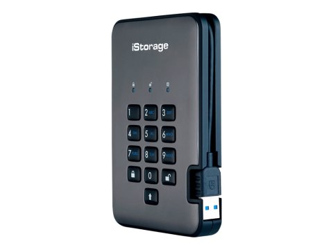 IStorage diskAshur PRO² - SSD - zaszyfrowany - 1 TB - zewnętrzny (przenośne) - USB 3.1 - 256-bit AES-XTS, 256-bit SHA, FIPS 197 