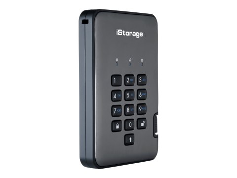IStorage diskAshur PRO² - SSD - zaszyfrowany - 512 GB - zewnętrzny (przenośne) - USB 3.1 - 256-bit AES-XTS, 256-bit SHA, FIPS 19