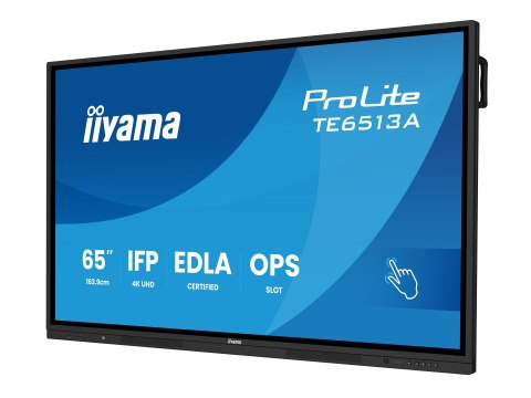 Iiyama ProLite TE6513A-B3AG - 65" Klasa Przekątnej (64.5" widoczny) wyświetlacz LCD z podświetleniem LED - interaktywne rozwiąza