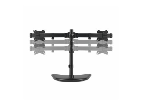 Kensington SmartFit - Stojak - dla 2 monitory - stal, podkładka silikonowa - rozmiar ekranu: do 27" - biurku, konstrukcja wolnos