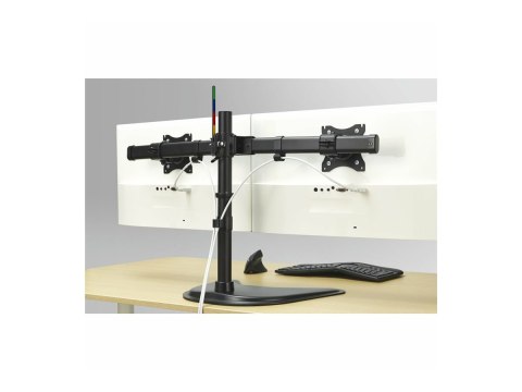 Kensington SmartFit - Stojak - dla 2 monitory - stal, podkładka silikonowa - rozmiar ekranu: do 27" - biurku, konstrukcja wolnos