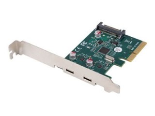 Lanberg - Adapter USB - PCI Express x1 niski profil - USB-C 3.2 Gen 2 x 2