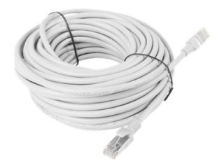 Lanberg - Kabel krosowy - RJ-45 (M) do RJ-45 (M) - 15 m - UTP - CAT 6 - nieruchomy - szary, RAL 7035
