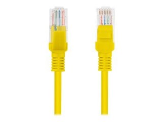 Lanberg - Kabel krosowy - RJ-45 (M) do RJ-45 (M) - 3 m - UTP - CAT 6 - nieruchomy - żółty, RAL 1028