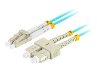 Lanberg - Kabel krosowy - tryb LC/UPC wielomod. (M) do SC/UPC multi-mode (M) - 50 cm - 3 mm - światłowód - dupleks - 50 / 125 mi