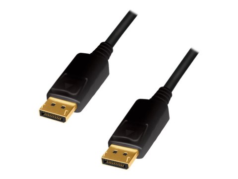 LogiLink - Kabel portu wyświetlacza - DisplayPort 20-pin (M) do DisplayPort 20-pin (M) - DisplayPort 1.2 - 5 m - obsługa 4K 60 H