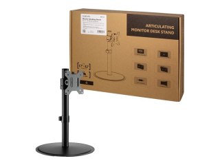 LogiLink - Stojak - wystający - dla monitor / zakrzywiony monitor - stal, plastik - czarny - rozmiar ekranu: 17"-32" - biurku