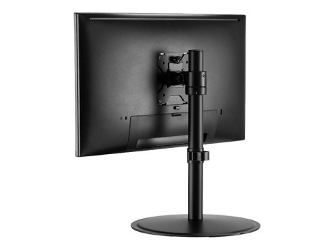 LogiLink - Stojak - wystający - dla monitor / zakrzywiony monitor - stal, plastik - czarny - rozmiar ekranu: 17"-32" - biurku