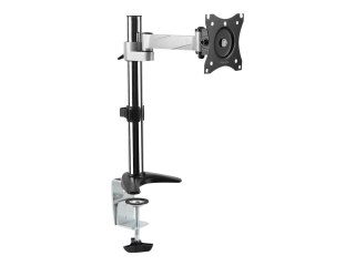 LogiLink - Zestaw do montażu - ramię regulowane - dla monitor - aluminium, stal - szary metalik - rozmiar ekranu: 13"-27" - mont