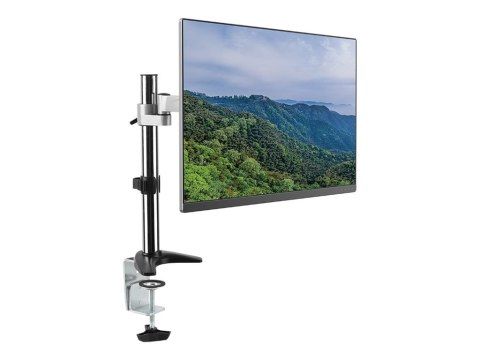 LogiLink - Zestaw do montażu - ramię regulowane - dla monitor - aluminium, stal - szary metalik - rozmiar ekranu: 13"-27" - mont