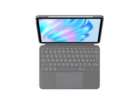 Logitech Combo Touch - Etui na klawiaturę - z panel dotykowy - podświetlenie - Apple Smart connector - QWERTY - Międzynarodowy U