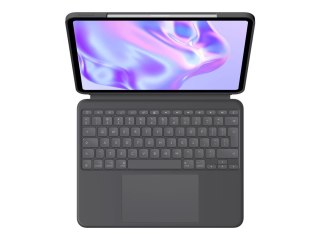 Logitech Combo Touch - Etui na klawiaturę - z panel dotykowy - podświetlenie - Apple Smart connector - QWERTY - Międzynarodowy U
