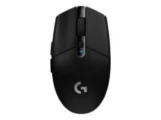 Logitech G G305 - Mysz - optyczna - 6 przyciski - bezprzewodowa - 2.4 GHz - odbiornik bezprzewodowy USB - czarny