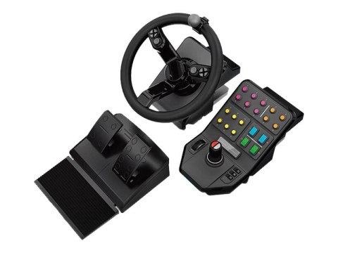 Logitech Heavy Equipment - G-Series - zestaw kierownica i pedały - przewodowa - dla PC