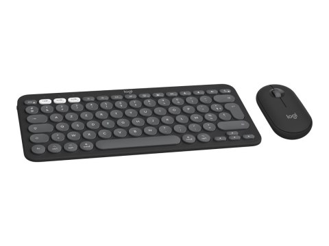 Logitech Pebble 2 Combo for Mac - Zestaw klawiatura i mysz - bezprzewodowa - Bluetooth LE - QWERTY - Międzynarodowy USA - tonaln