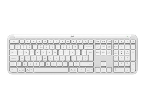 Logitech Signature Slim K950 - Klawiatura - 100% - full size - bezprzewodowa - Bluetooth 5.1 LE - QWERTY - Międzynarodowy USA - 