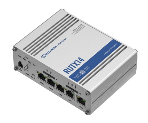 PUNKT DOSTĘPOWY 4G LTE + ROUTER RUTX14 Dual SIM Bluetooth BLE, Wi-Fi 5, 2.4 GHz, 5 GHz 867 Mb/s Teltonika